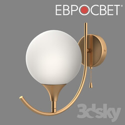 Wall light - OM Wall Lamp with Eurosvet 70101_1 Moon Gold round 