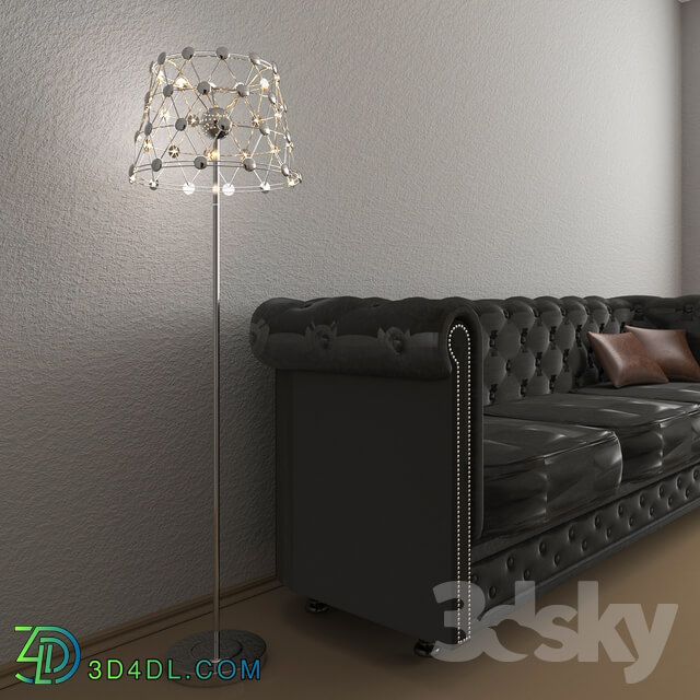 Floor lamp - Divinare Cristallino 1609Q02 PN-48 OM