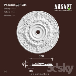 Decorative plaster - www.dikart.ru Dr-234 D740x43mm 14.6.2019 