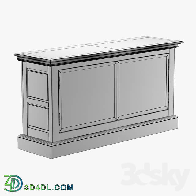 Sideboard _ Chest of drawer - Curbstone French panel 4 sideboard