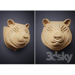 Other decorative objects - the head of the bear 