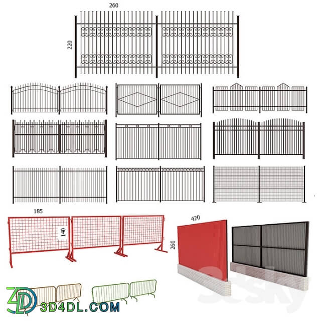 Other architectural elements - Fences_ barriers