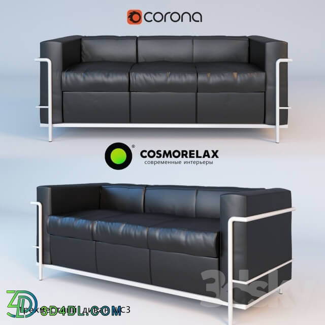 Sofa - Triple Sofa LC3 Cosmorelax