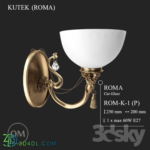 Wall light - KUTEK _ROMA_ ROM-K-1- _P_