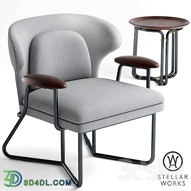 Arm chair - Armchair STELLAR WORKS CHILLAX LOUNGE CHAIR