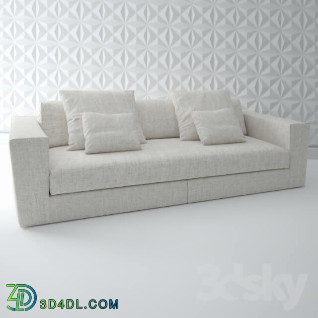 Sofa - ASAMI W8 White Sofa