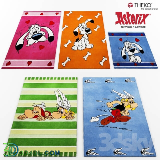 Carpets - Kids carpets collection Asterix Acrylus by Theko.