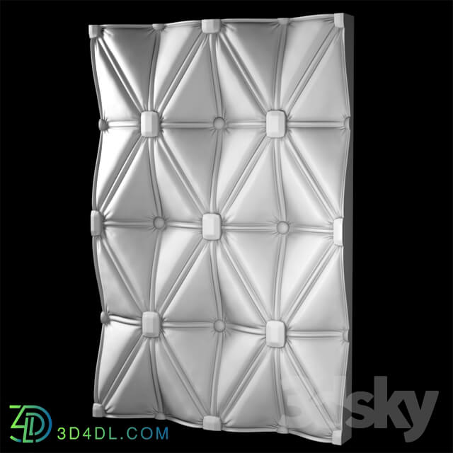 Decorative plaster - 3d panel