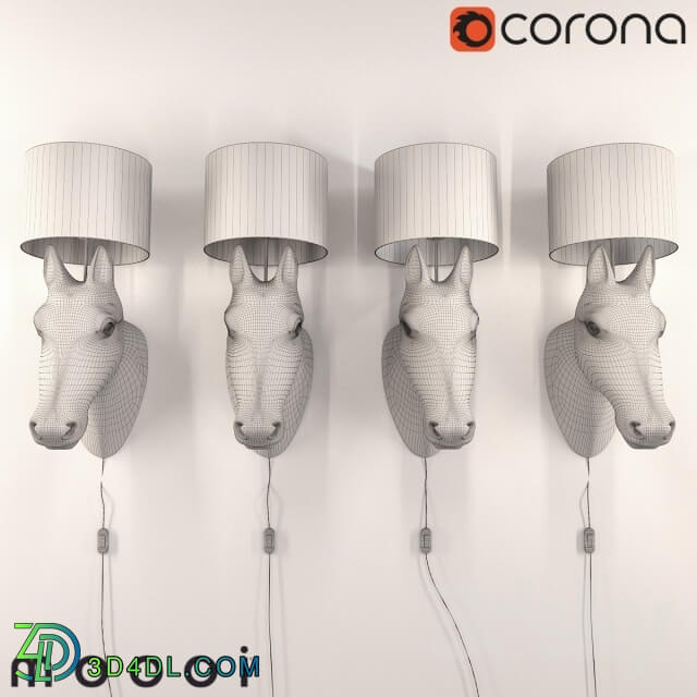 Wall light - Moooi horse head