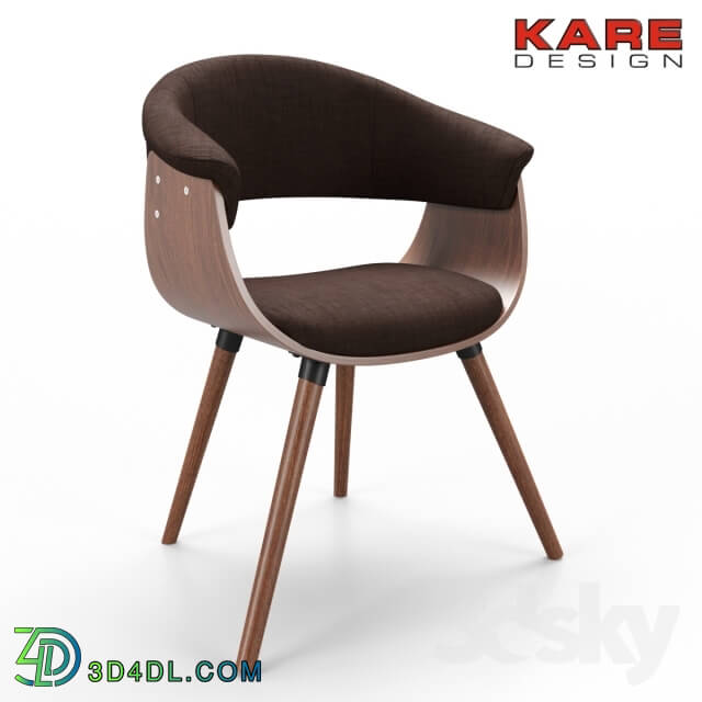 Chair - Kare Armchair Monaco Schoko