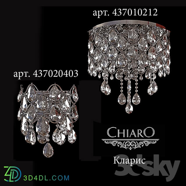 Ceiling light - Chandelier and sconces Chiaro Clarice