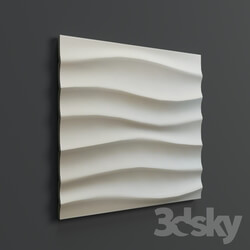 3D panel - 3D panel. large wave 
