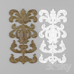 Decorative plaster - Carved overlay 