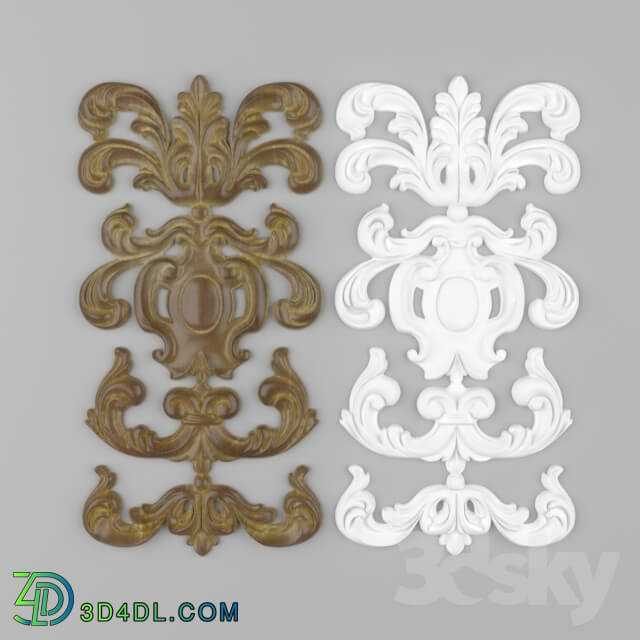 Decorative plaster - Carved overlay