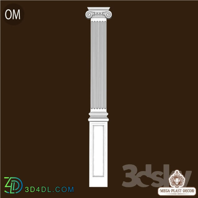 Decorative plaster - Om. Mega plast decor Pilaster