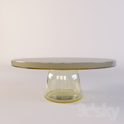 Table - Table Small Tinted Glass 