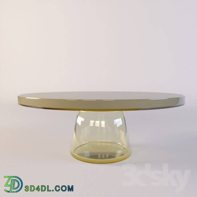 Table - Table Small Tinted Glass