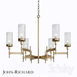Ceiling light - John Richard Brass-Plated Six-Light Chandelier 