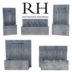 Other architectural elements - Restoration Hardware Weathered Zinc Fountains 