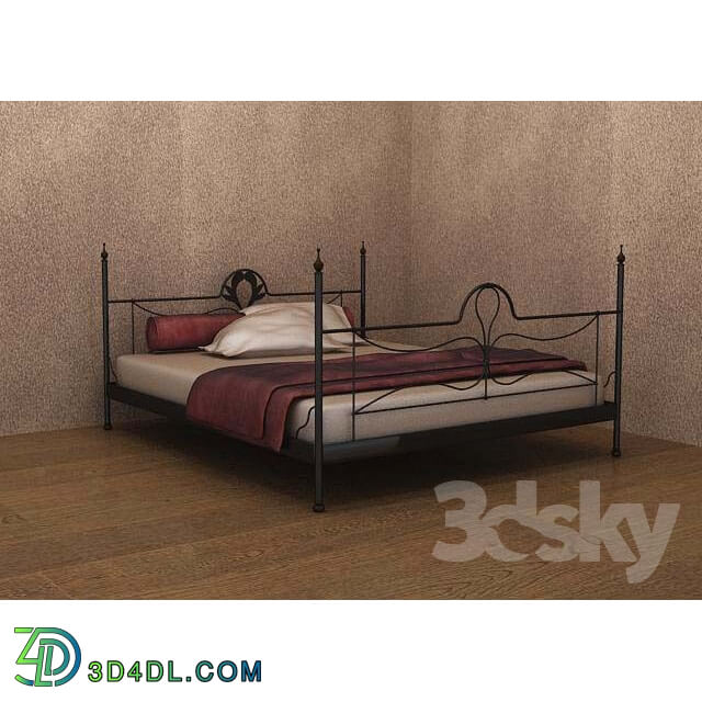 Bed - bed forged