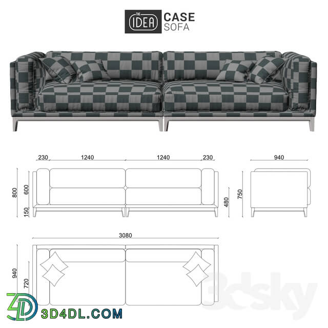 Sofa - The IDEA Modular Sofa CASE _art 923-924_