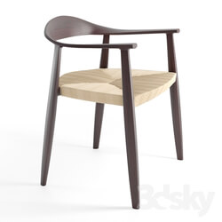 Chair - Colico Solid Wood Chair With Armrests 
