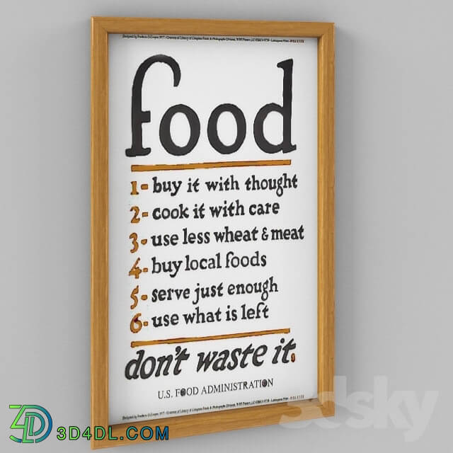 Frame - Holstee Poster - Food Rules