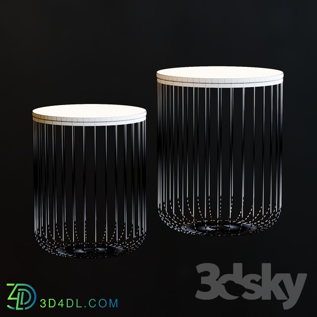 Table - Set of 2 table-baskets