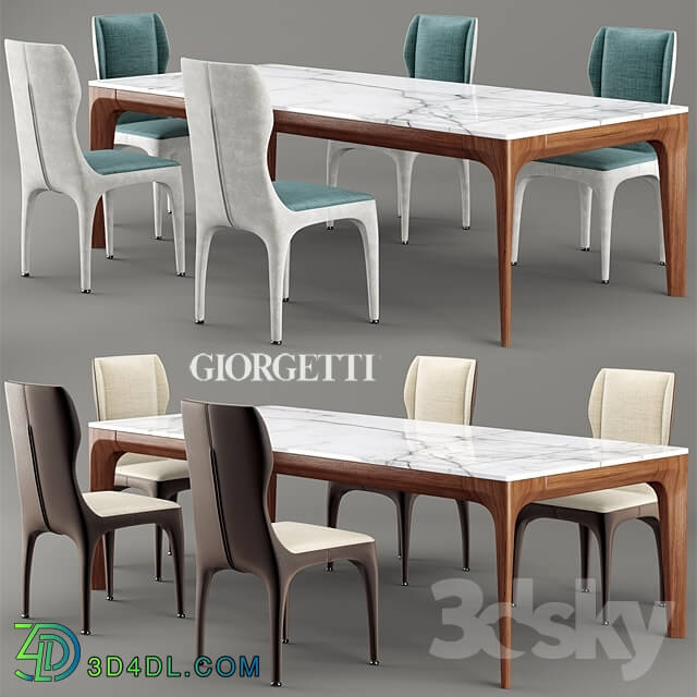 Table _ Chair - Chair and table giorgetti TICHE