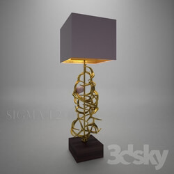 Table lamp - Bronze table lamp with quartz jewel CL 1932 Sigma L2 