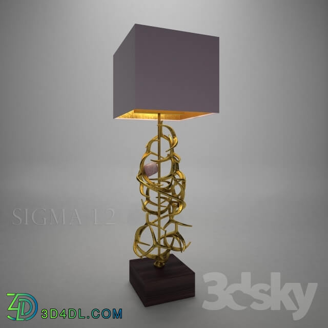 Table lamp - Bronze table lamp with quartz jewel CL 1932 Sigma L2