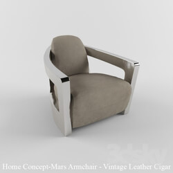 Arm chair - Home Concept _ Mars Armchair Vintage Leather Cigar 
