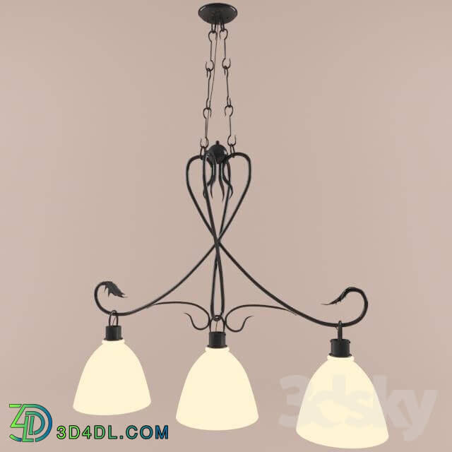 Ceiling light - wrought iron chandelier