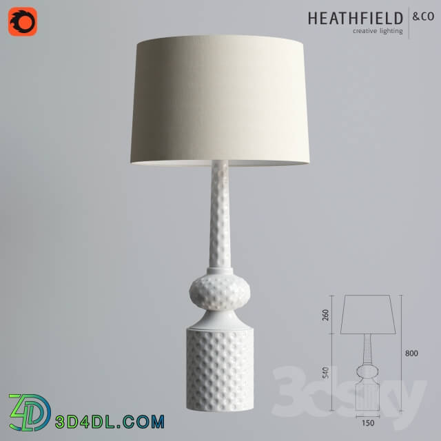 Table lamp - Heathfield _amp_ Co _ Babylon Ivory Crackle