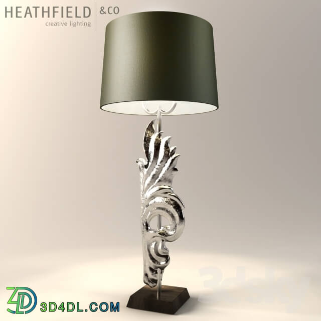 Table lamp - Heathfield _amp_ Co Avelin Nickel Table Lamp