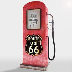 Other architectural elements - Gasoline Pump Road 66 