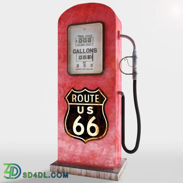 Other architectural elements - Gasoline Pump Road 66