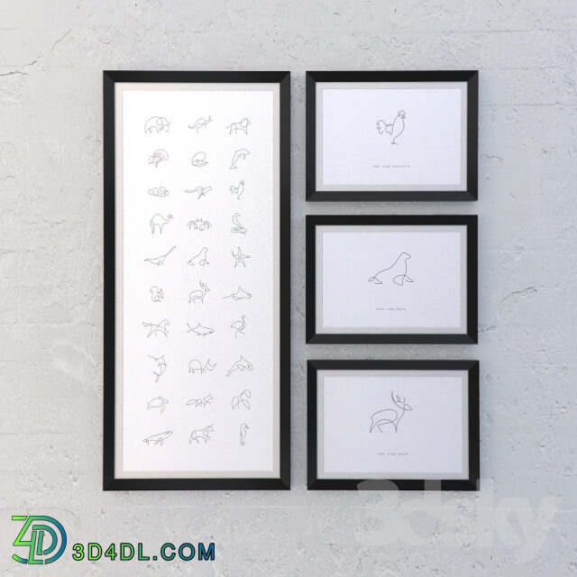 Frame - ONE LINE ANIMALS