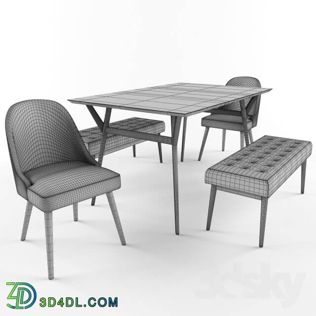 Table _ Chair - Mid-century dining