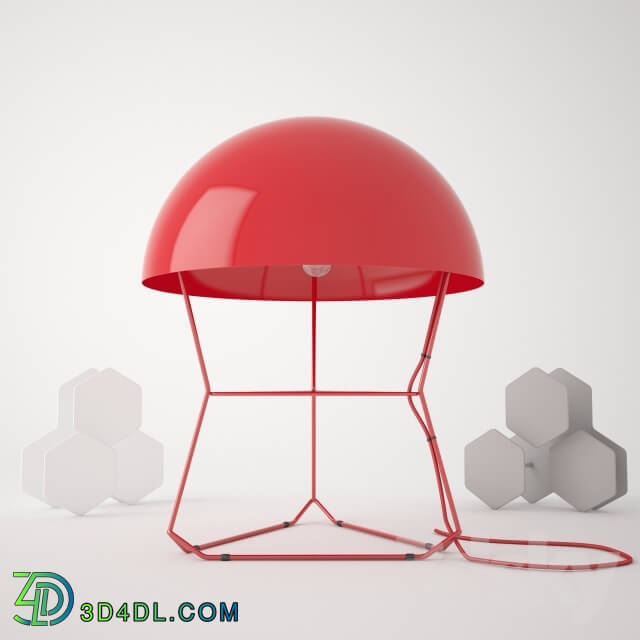 Table lamp - Lamp Forestier _ rack Miniforms Leaf _optional_