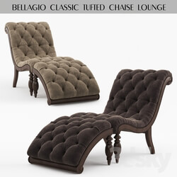 Arm chair - Bellagio Classic Tufted Chaise Lounge 