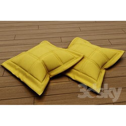 Pillows - leather cushions 