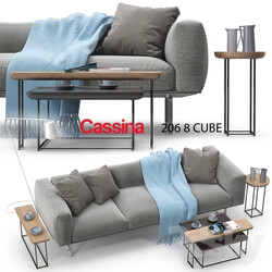 Sofa - Cassina 206 cube sofa set 