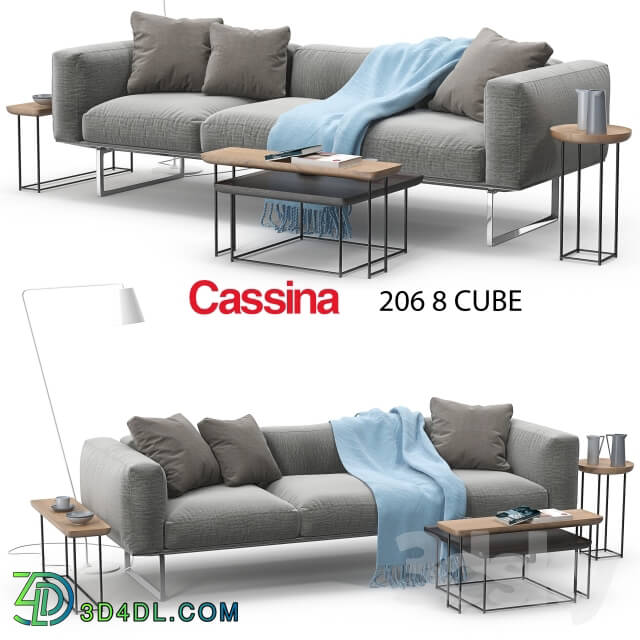 Sofa - Cassina 206 cube sofa set