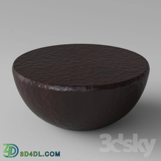 Table - Round solid wood coffee table