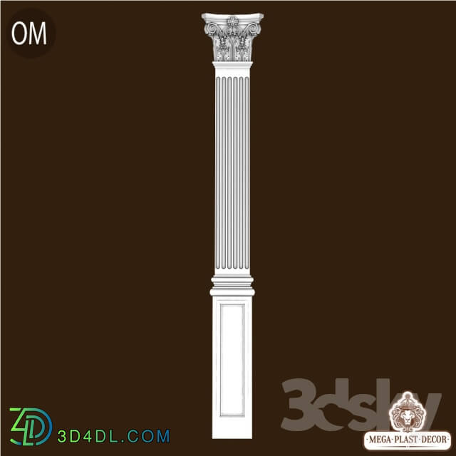 Decorative plaster - Om. Mega plast decor Pilaster