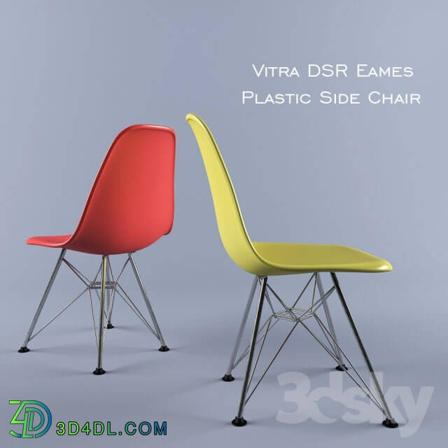 Chair - Vitra DSR Eames Plastic Side Chair