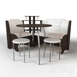Table _ Chair - Kitchen corner lotus set 
