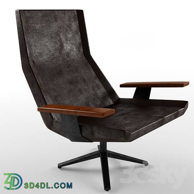 Arm chair - Lounge armchair with ottoman