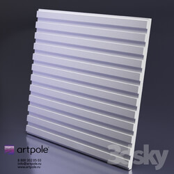 3D panel - Gypsum 3d Vector panel from Artpole 